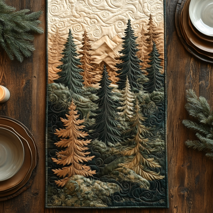 Woodland Wanderlust Quiltet Bordløber NCU0DV5279