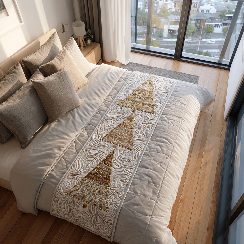 Juletræ Grove Quilted Bed Runner NCU0DV7565