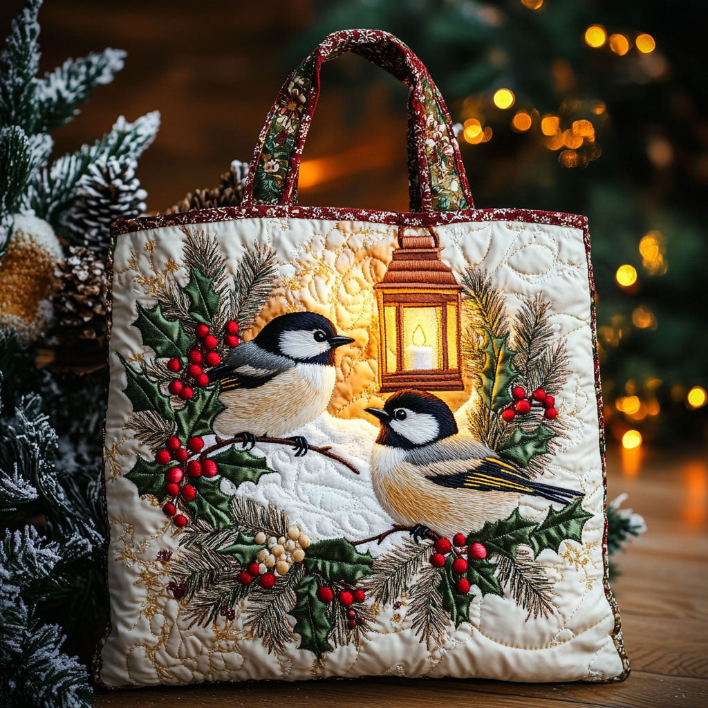 Glade Chickadee WN2210039CL Quiltet Tote Bag