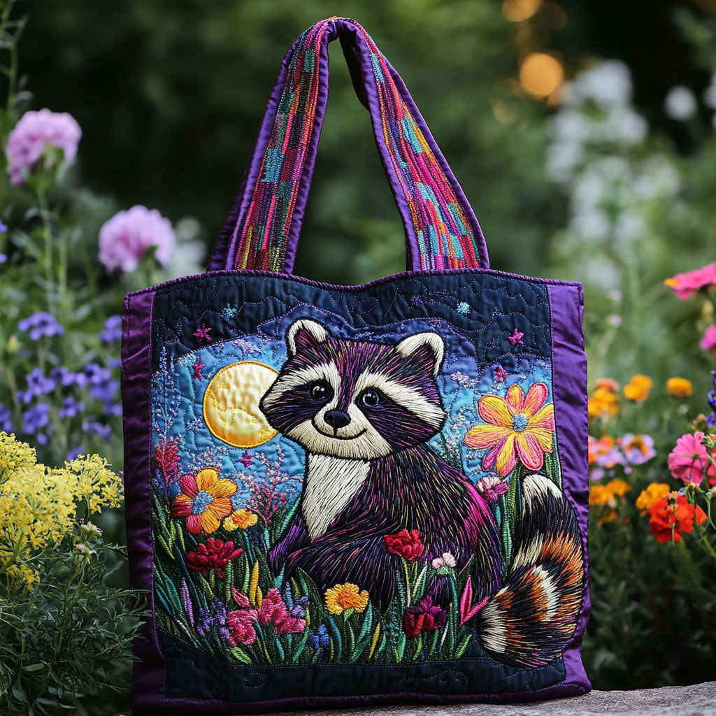 Blomsternat Vaskebjørn CW1501013CL Quilted Tote Bag