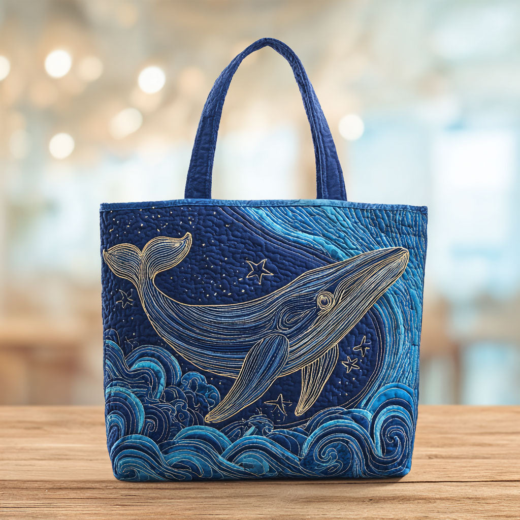 Blå Hval CW1401026CL Puflet Tote Taske