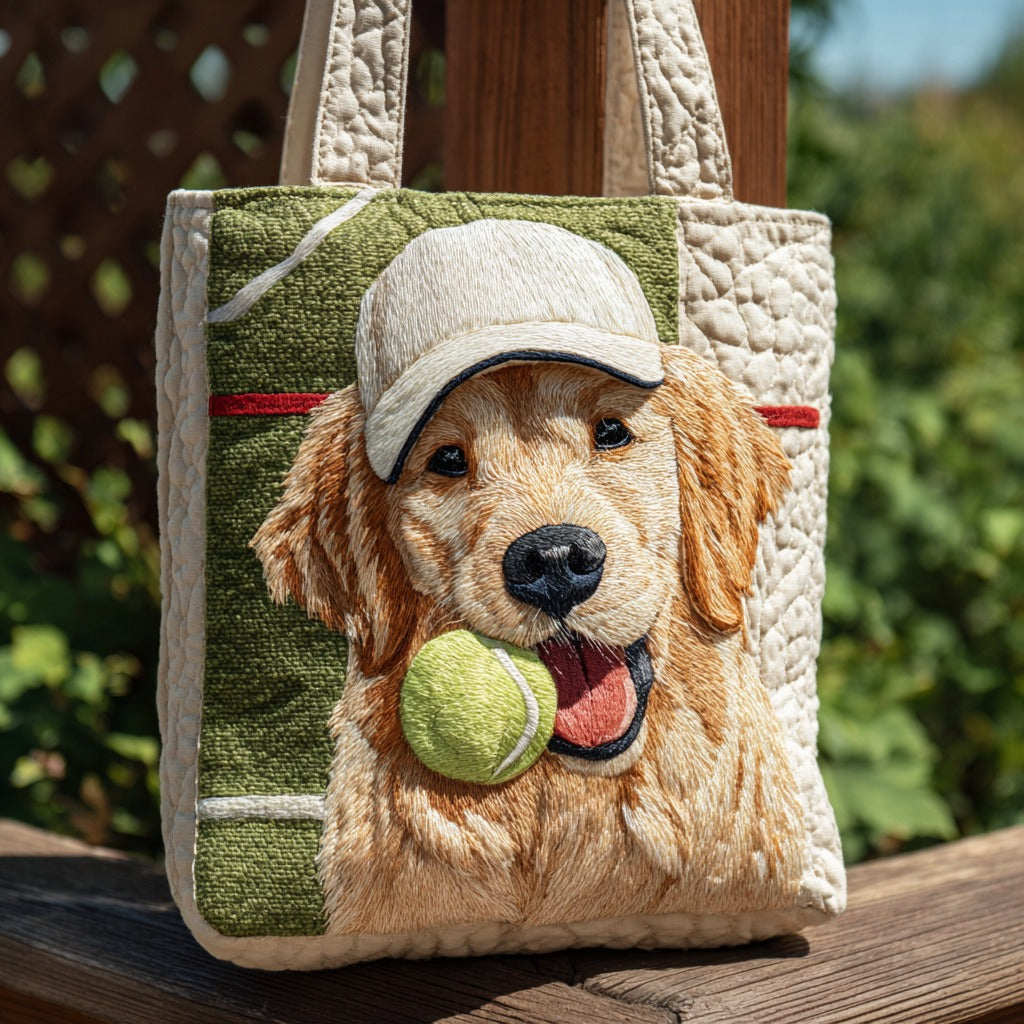 Legesyg Golden Retriever XR1911004CL Quiltet Tote Bag