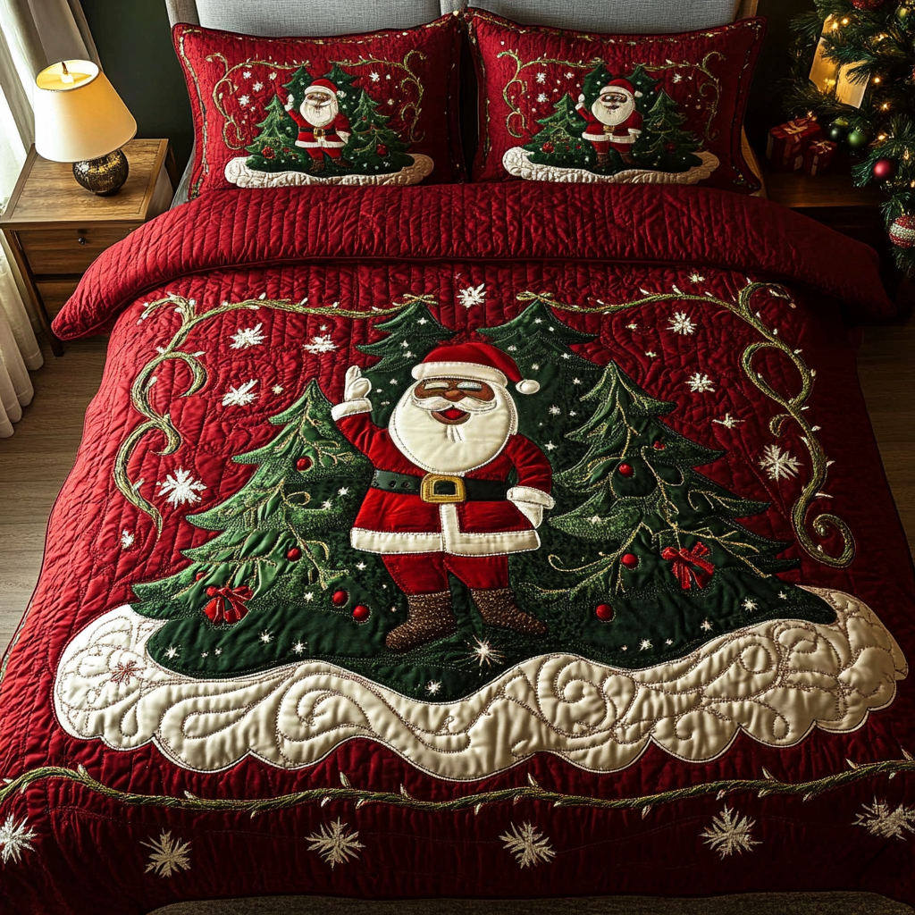 Santa Workshop Wonder V2 3-delt quiltet sengetøjssæt NCU0DK2056