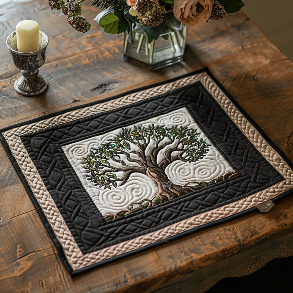 Klassisk Keltisk Ege Quilted Bordskåner NCU0TL181