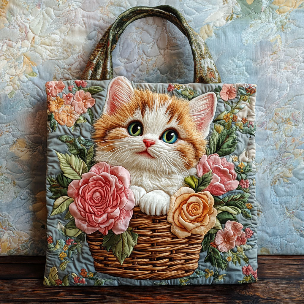 Kitty Bloom CP0312039CL Quiltet Tote Bag