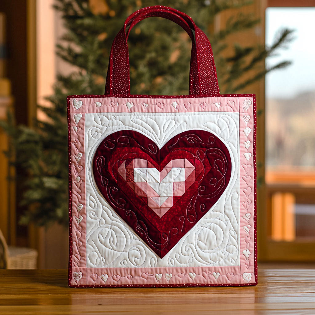 Hjerte Af Kærlighed QA1301019CL Vatteret Tote Bag