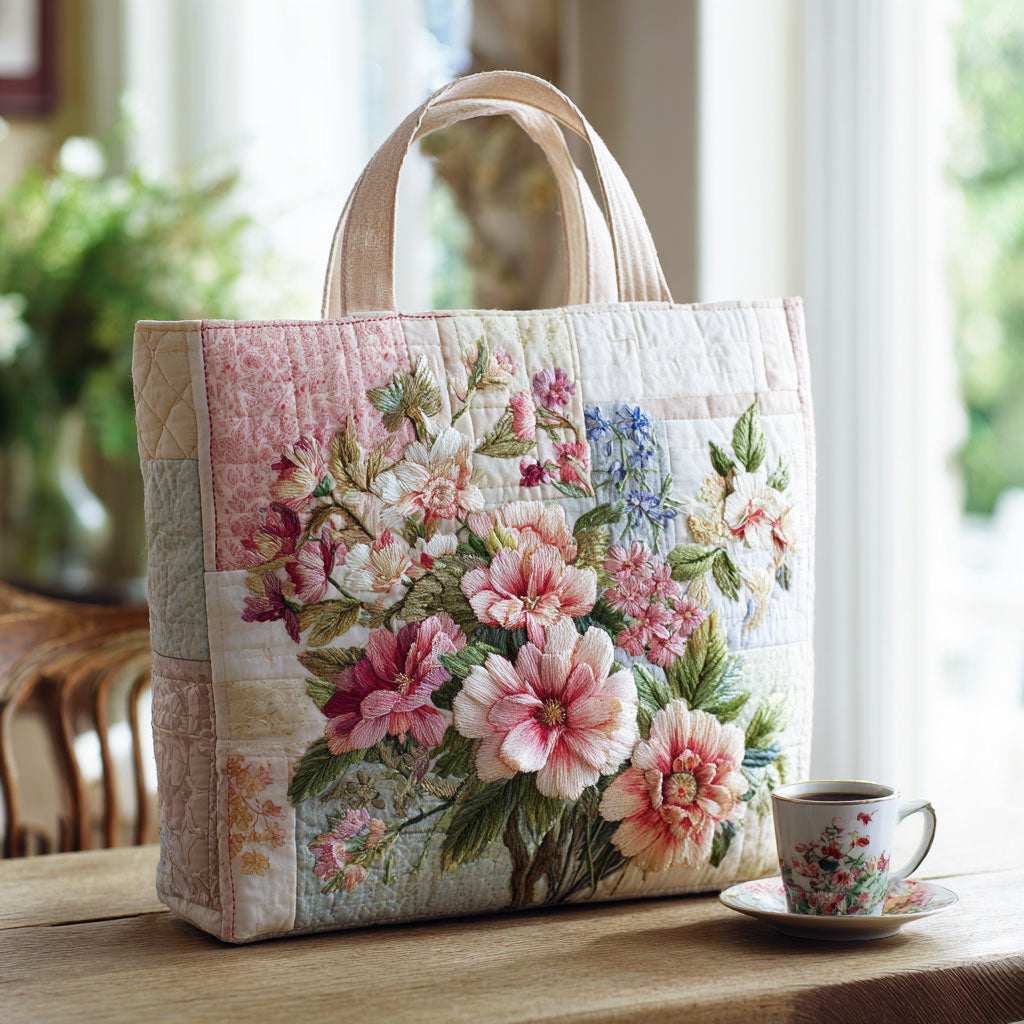 Bloom Flower CW1301001CL Vatteret Tote Bag