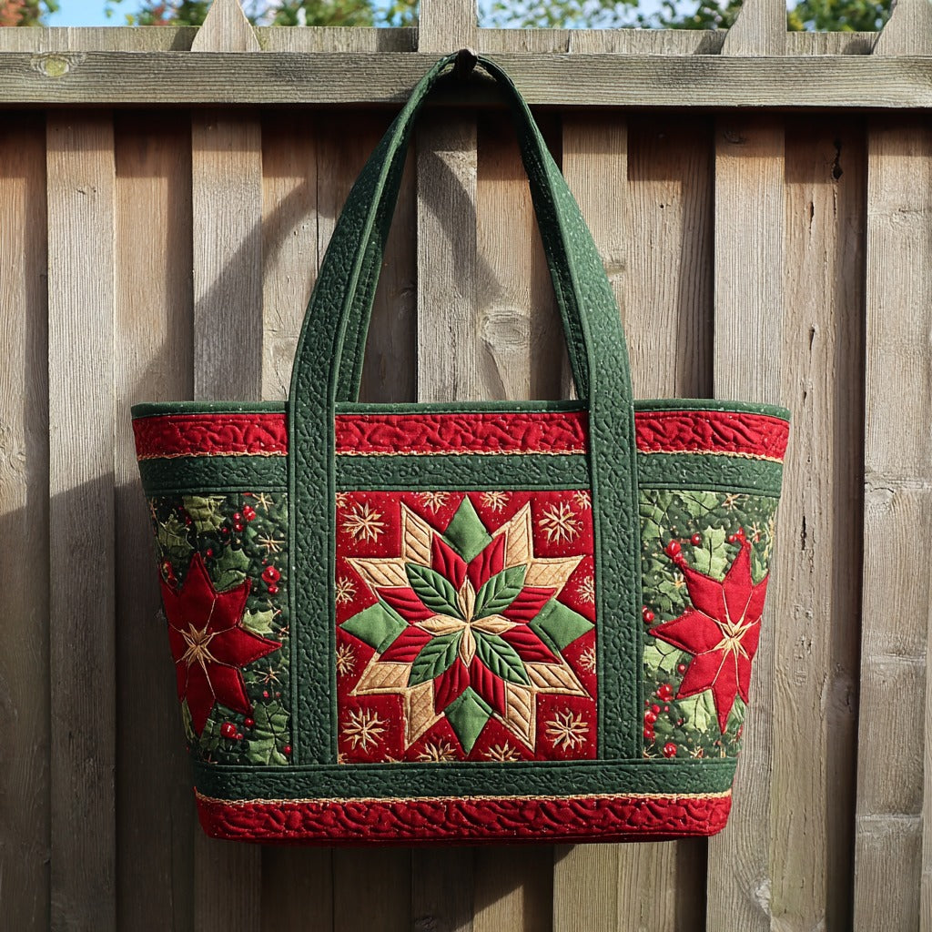 Rød Snefnug XR2611018CL Vatteret Tote Bag