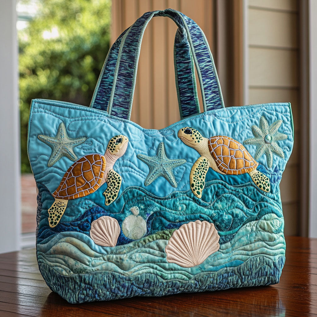 Skildpadde Hvisker CW0110018CL Quiltet Tote Bag