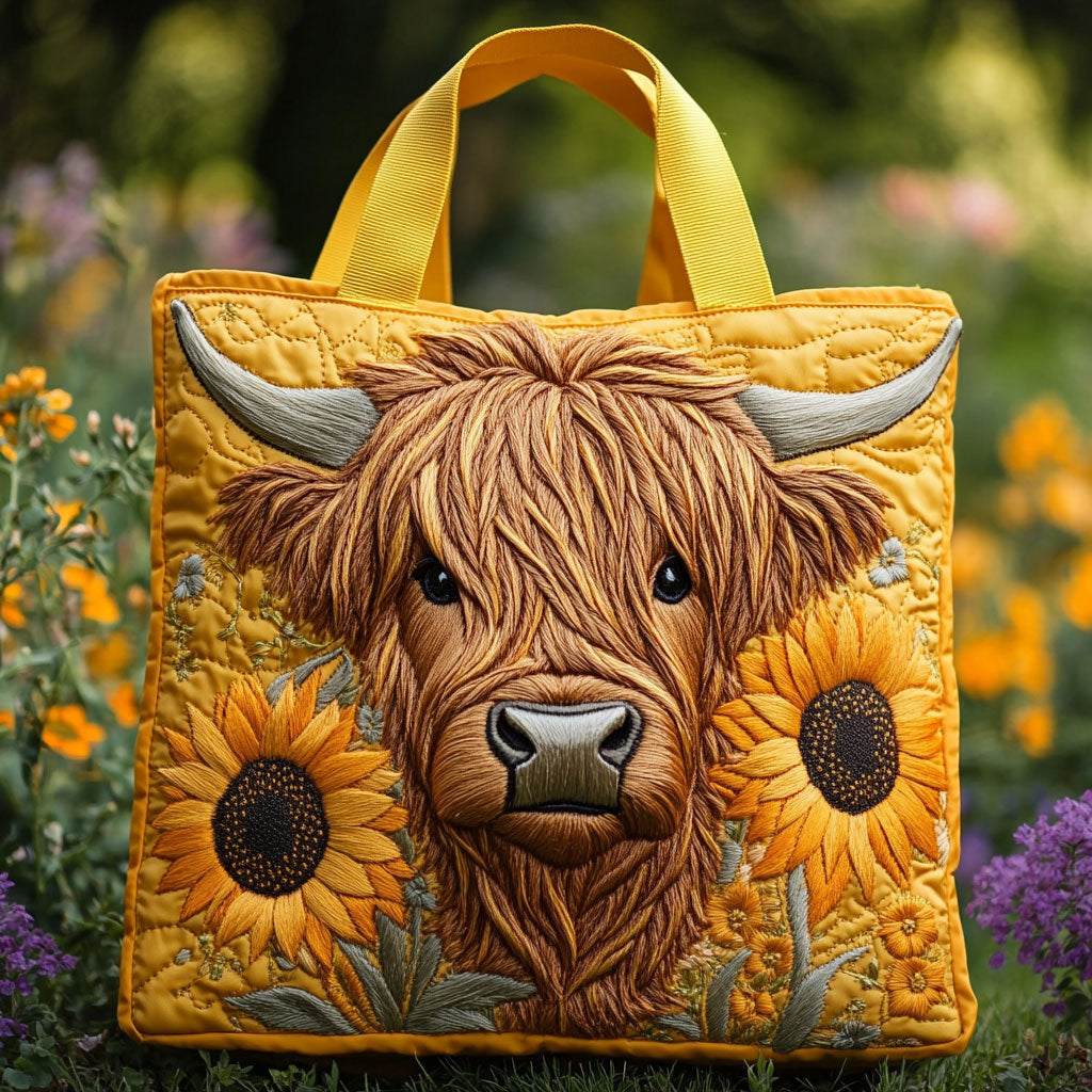 Solblomst Cow CW2209036CL Quiltet Tote Bag