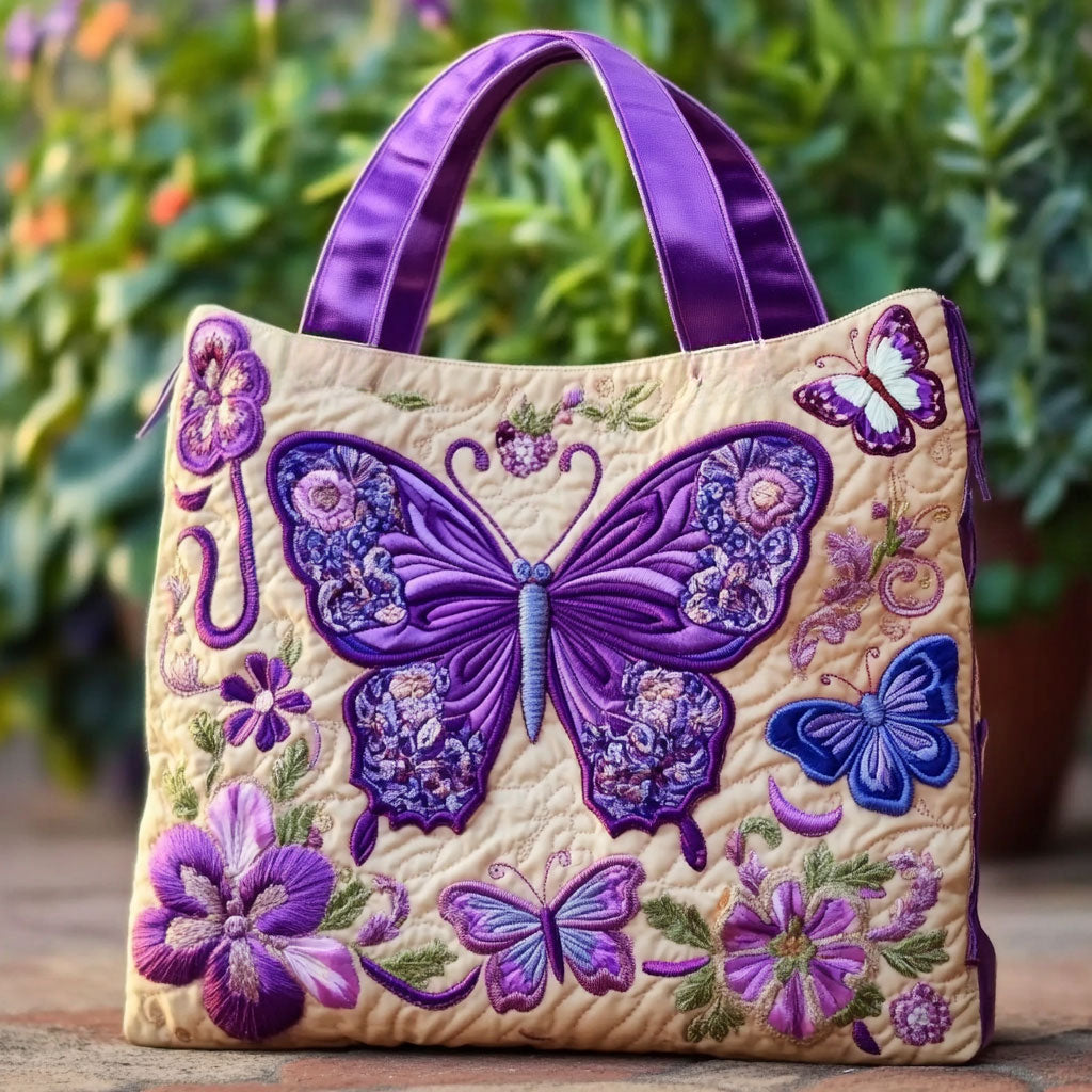 Butterfly Bloom WN2909003CL Quiltet Tote Bag