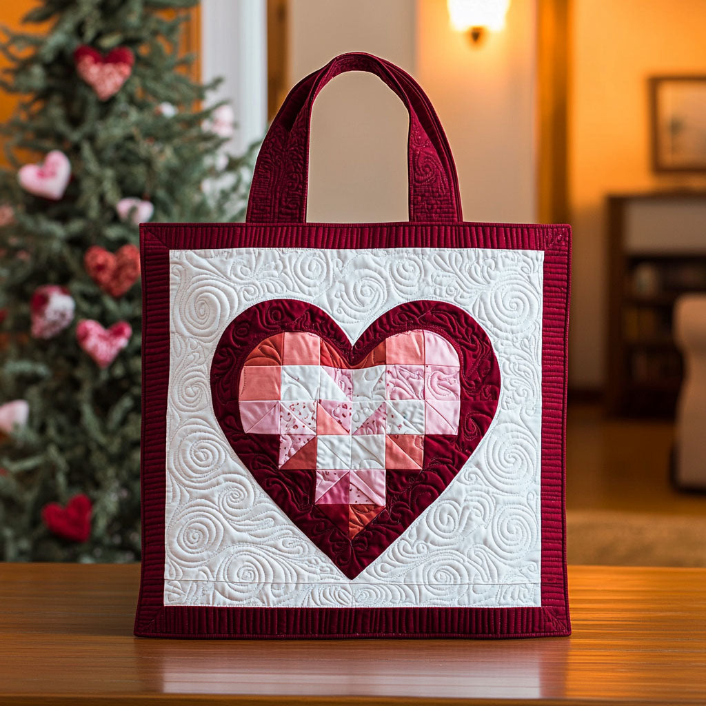 Hjerte Af Kærlighed QA1301018CL Vatteret Tote Bag