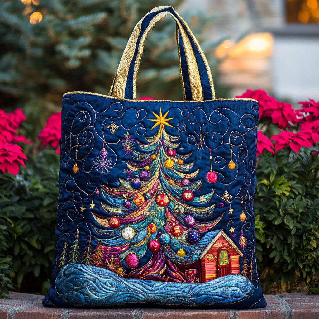 Twinkling Tree CW1211083CL Quiltet Tote Bag