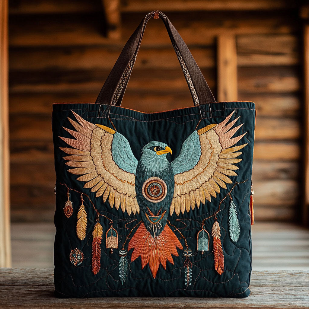 Native Eagle Spirit CW0901009CL Quiltet Tote Bag