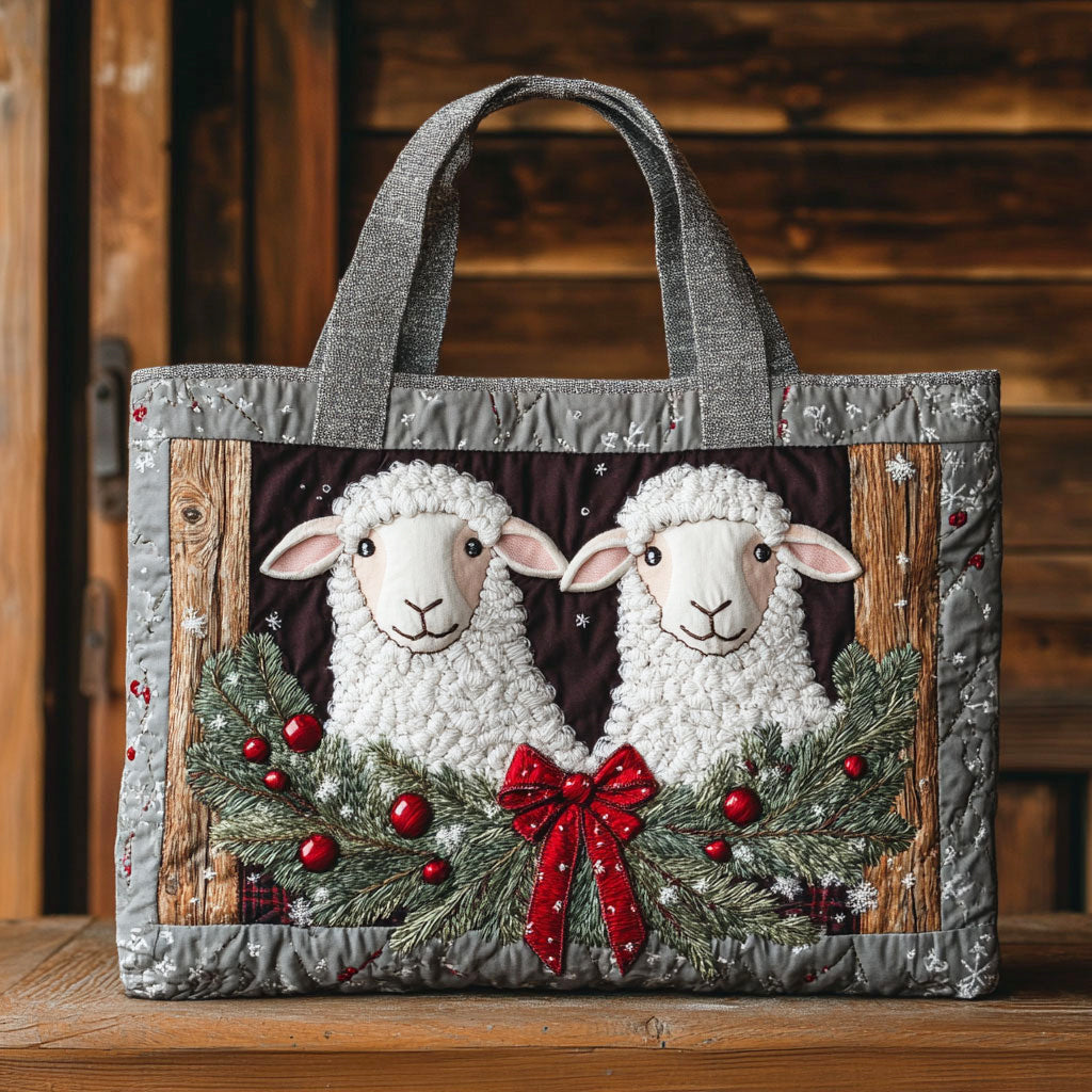 Hyggelig Sheep CW1711047CL Quilted Tote Bag