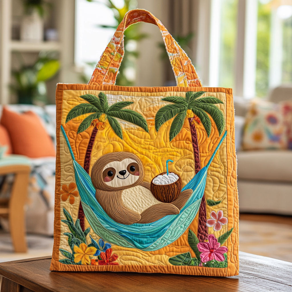 Tropisk Dovendyr KL1912014CL Quiltet Tote Bag
