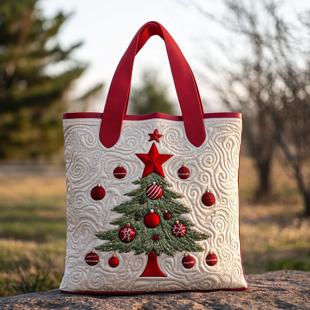 Glædeligt Juletræ WN2209044CL Quiltet Tote Bag