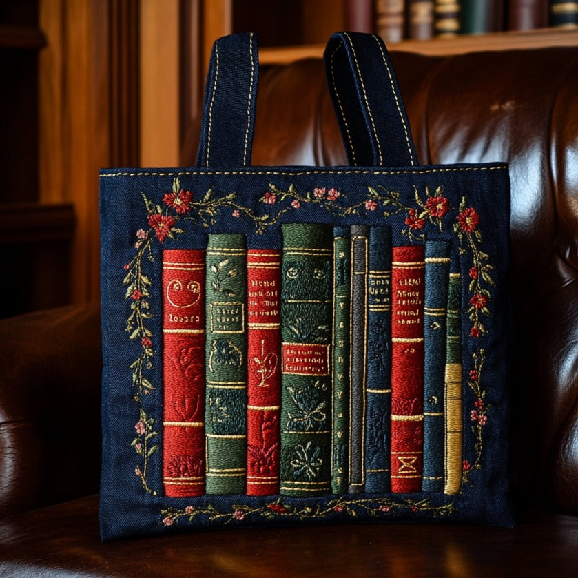 Gamle Bøger XR2109028CL Quilted Tote Bag