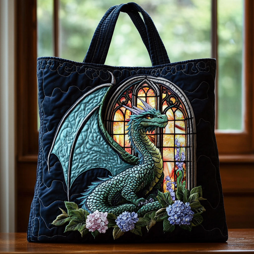 Fortryllet Drage CW1301012CL Quiltet Tote Bag