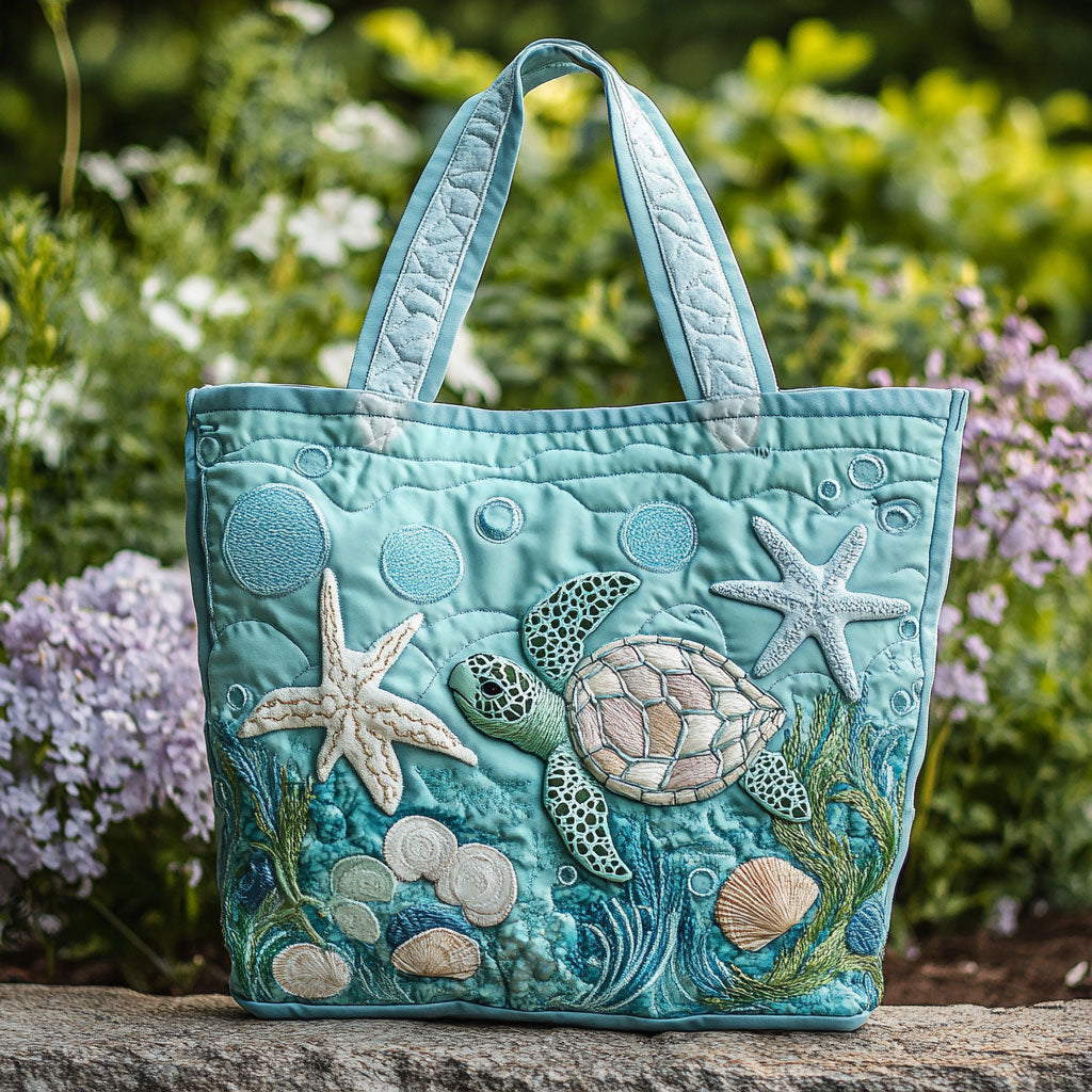 Skildpadde Koraldans CW0110019CL Quiltet Tote Bag