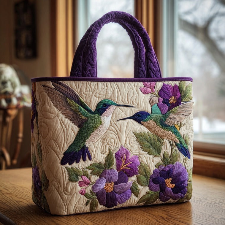 Lilla Kolibrier XR1910015CL Quilted Tote Bag