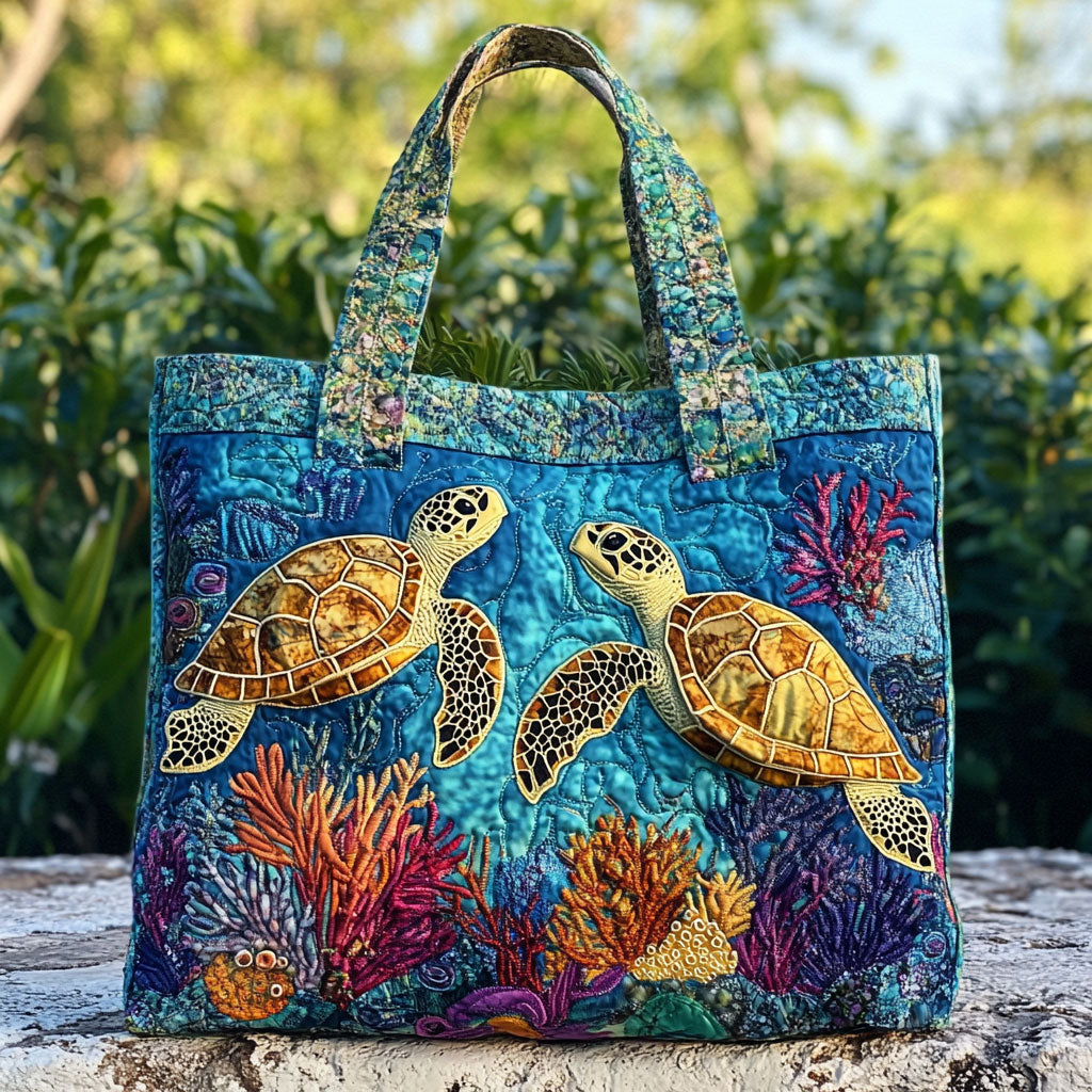 Eternal Turtle WN2209028CL Quiltet Tote Bag