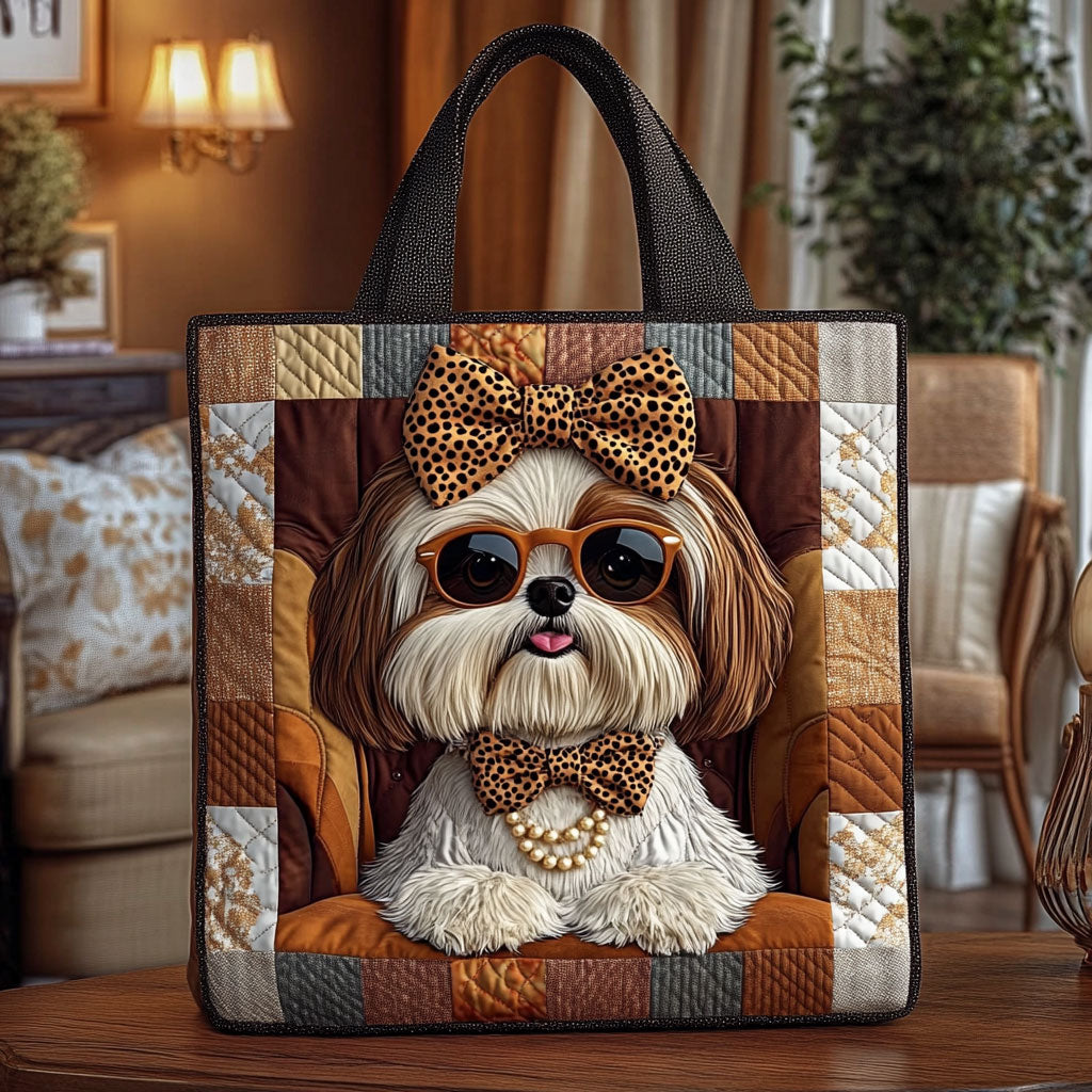 Fashion Shih Tzu KL0312001CL Quiltet Tote Bag