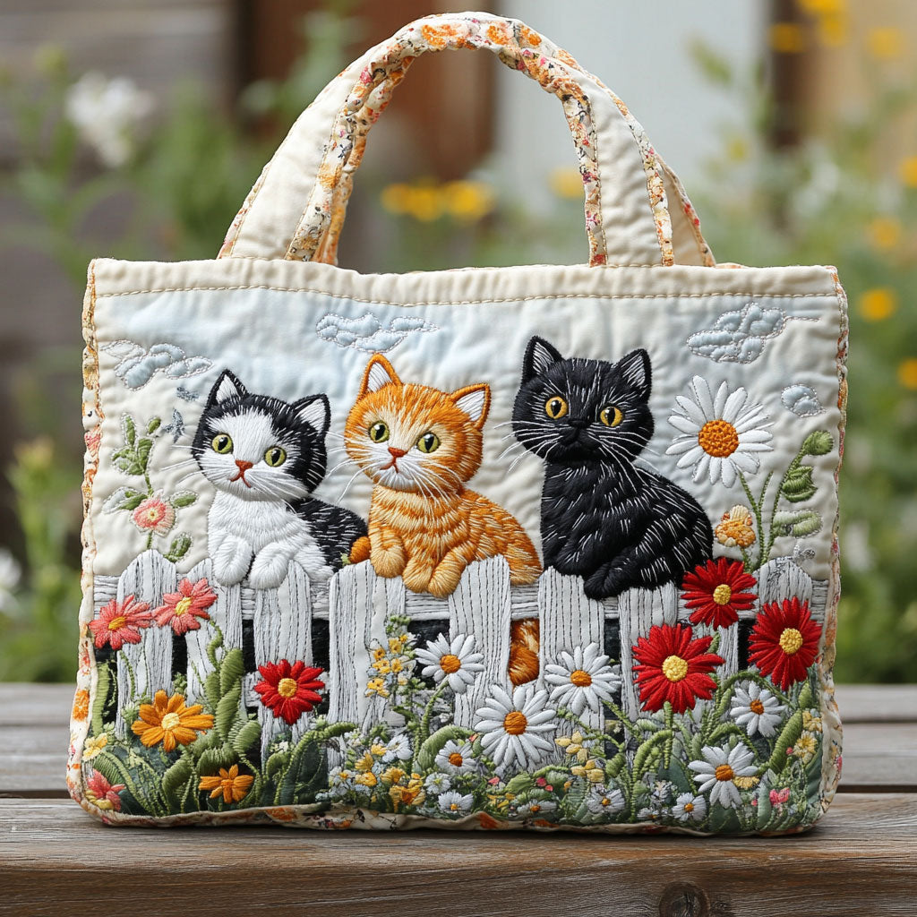Drømmende Kattunger CW0110007CL Vatteret Tote Bag