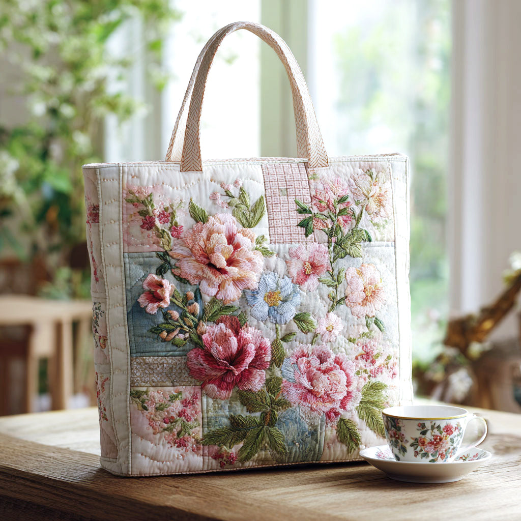 Blomstrende Blomst CW1301002CL Vatteret Tote Taske