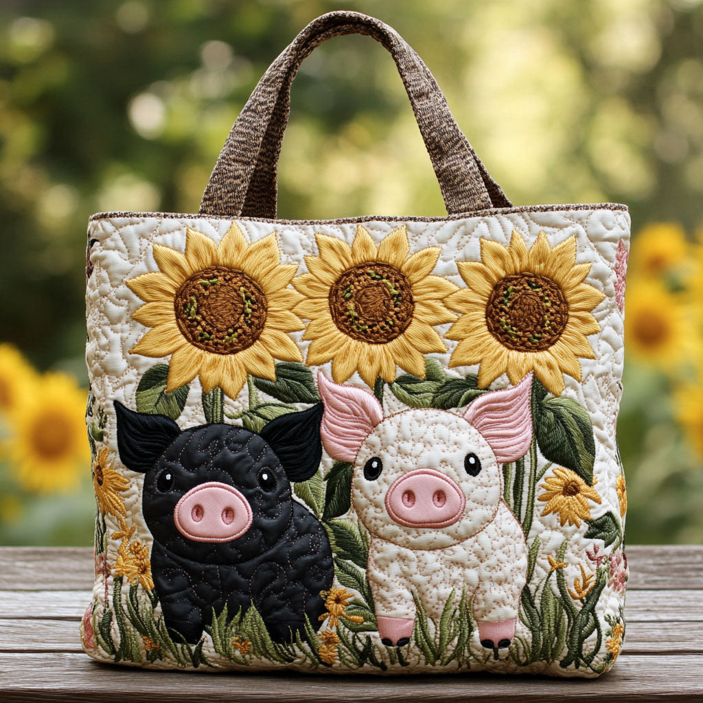 Sunny Pig CW0801021CL Quiltet Tote Bag