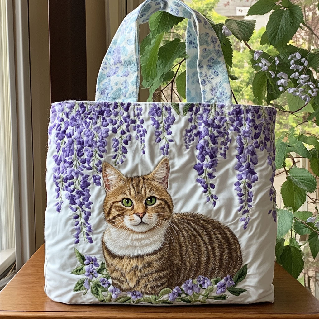 Lavendel Whiskers CP1201080CL Quiltet Tote Bag