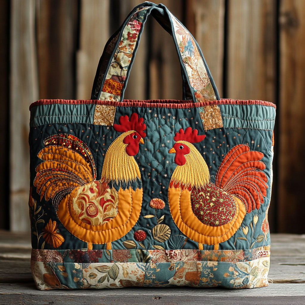 Landsbyhave Kylling WN1411121CL Quiltet Tote Bag