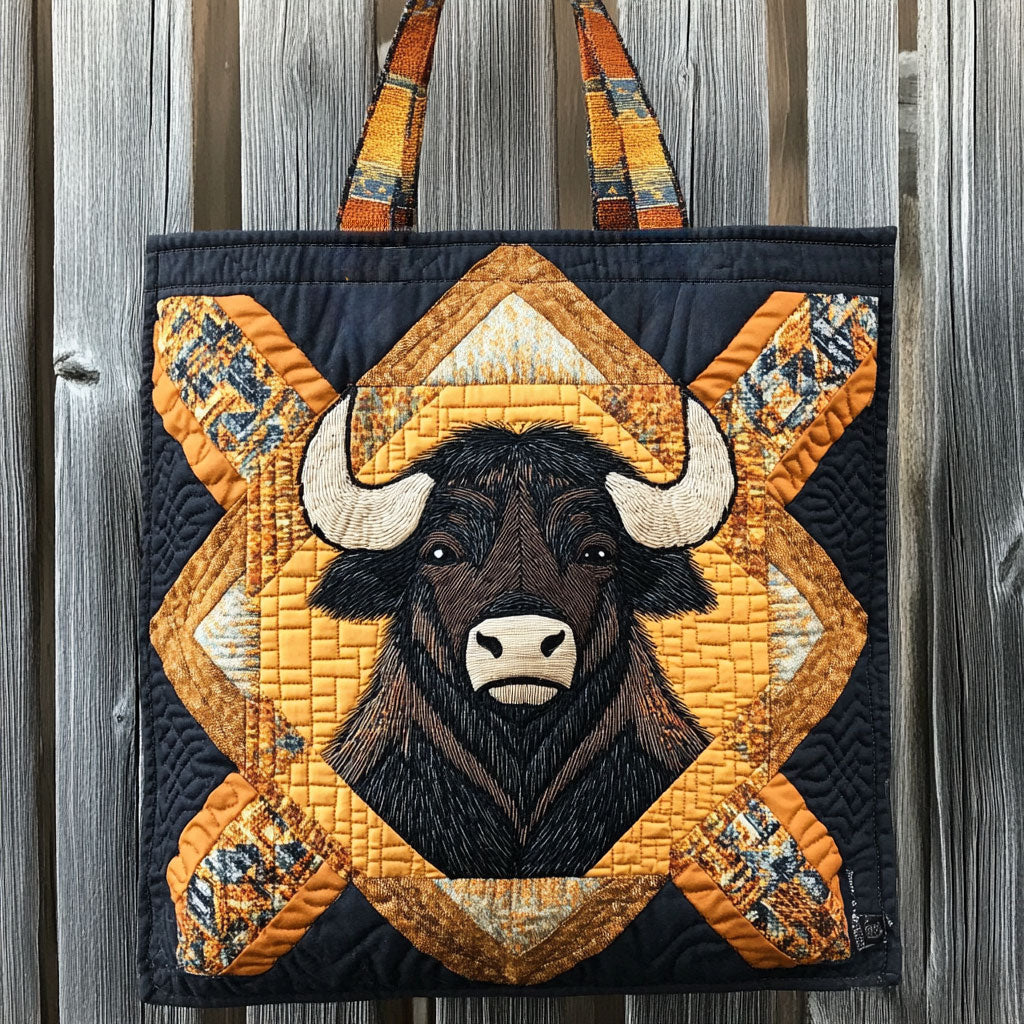 Ember Crown Bison WN0901019CL Quiltet Tote Bag