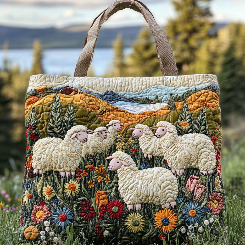 Landlig Får WN0801017CL Vatteret Tote Bag