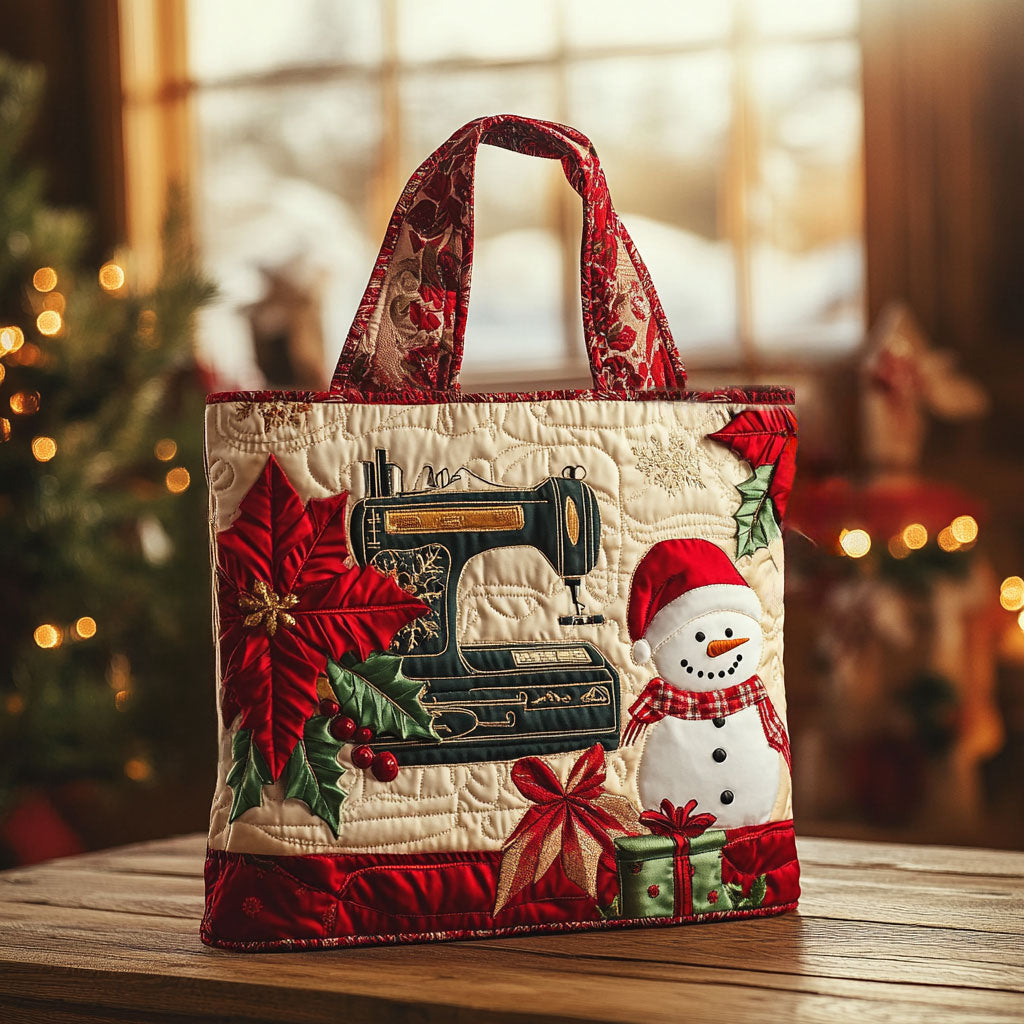 Merry Snow Syemaskine WN2010044CL Quiltet Tote Bag