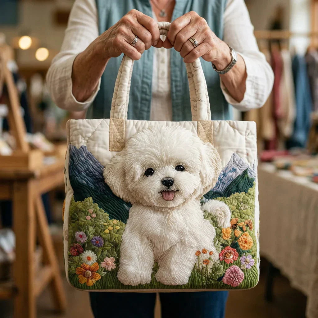 Quilted Tote Bag - Fortryllet Hund