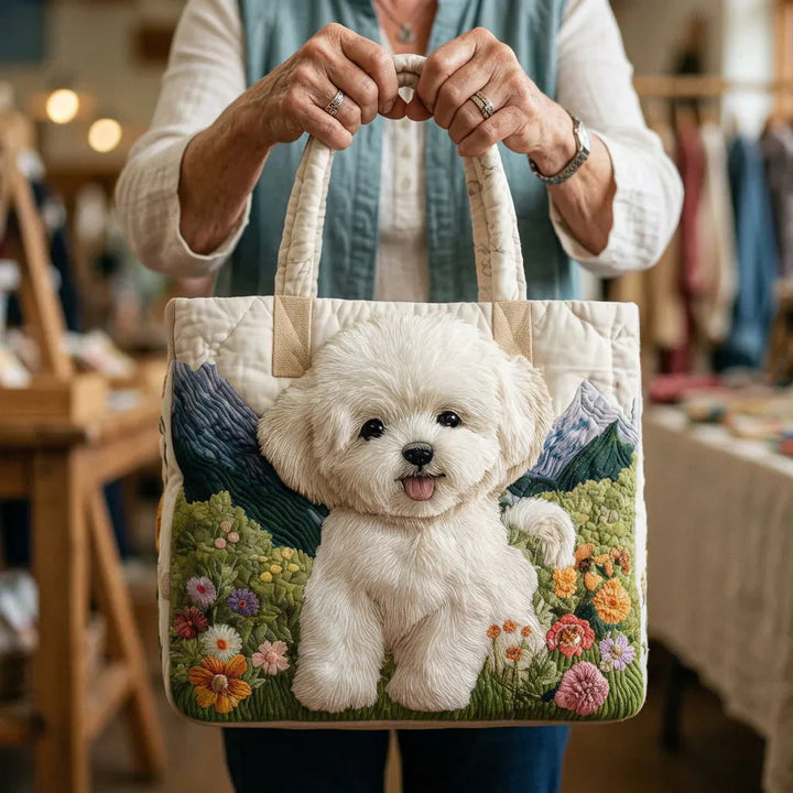 Quilted Tote Bag - Fortryllet Hund