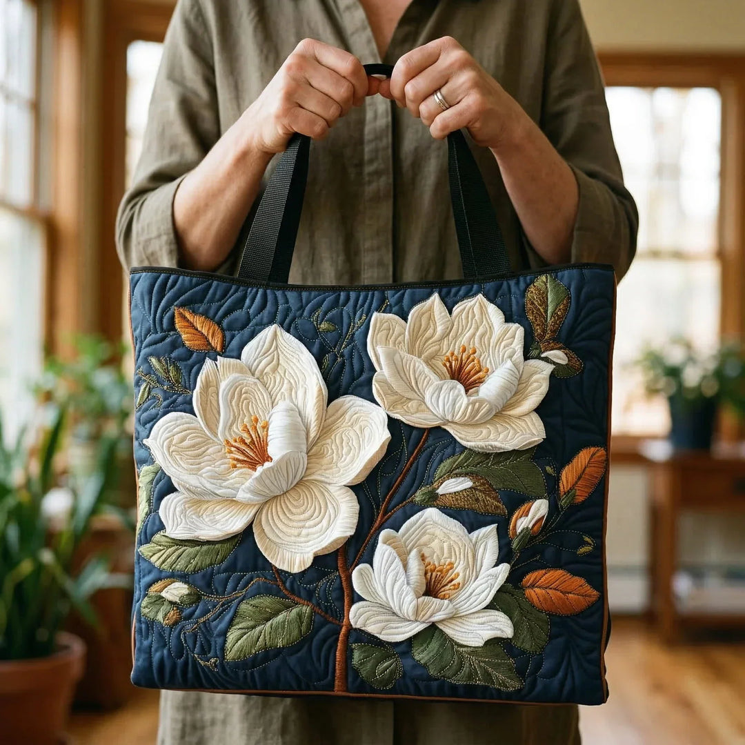 Quiltet Tote Bag - Delikat Magnolia