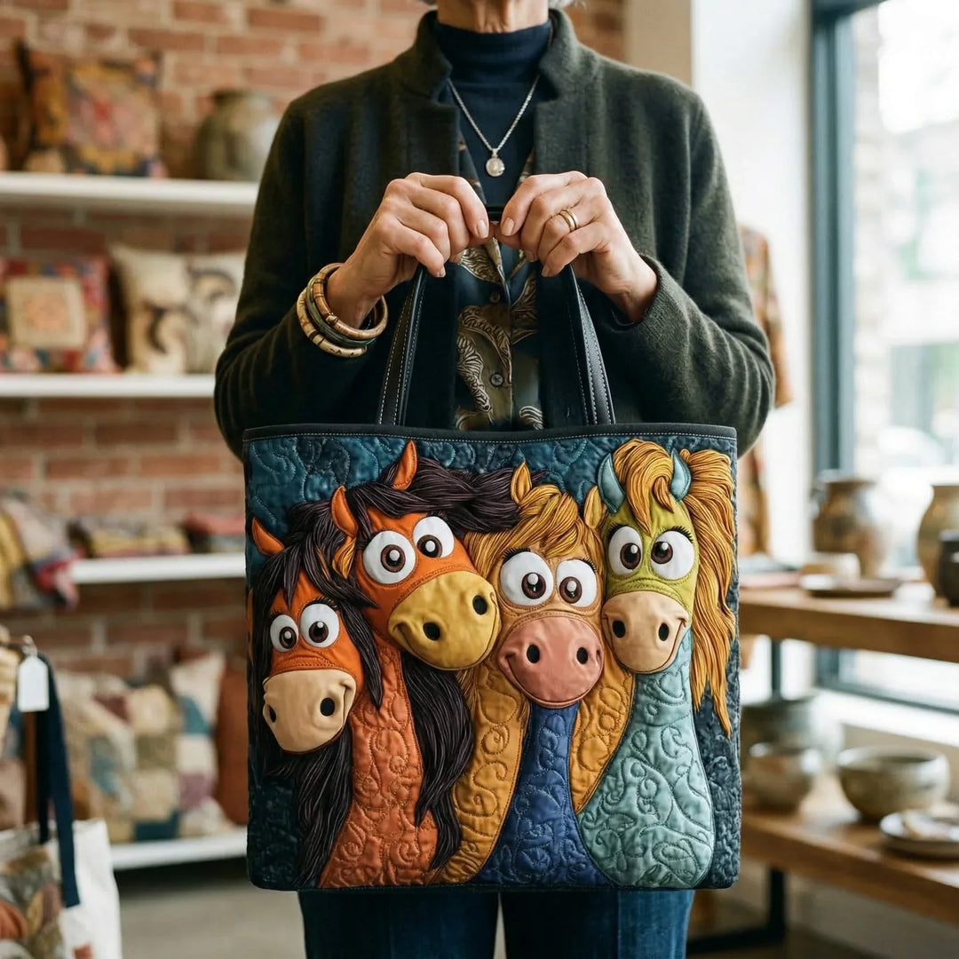 Quilted Tote Bag - Legesyge Ponier