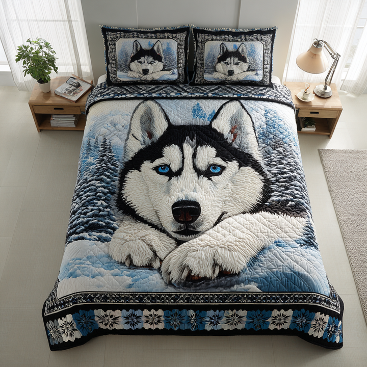 Arctic Husky Drøm 3-delt Vatteret Sengetøjssæt NCU0HH993